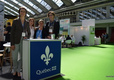 The Canadian delegation at the pavilion: Genevieve Brisson, Stéfanie Robin, Margareth Sietsema and in the middle Jenny Zammit with Sollum